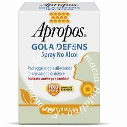 APROPOS GOLA DEFENS Spray No Alcol Anche per bambini