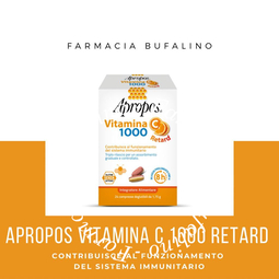 Apropos vitamina c 1000 a rilascio prolungato 24 compresse deglutibili - Infarmacia - Farmacia Bufalino: la tua farmacia di fiducia on-line