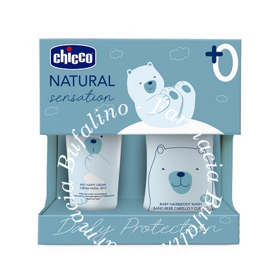 Chicco natural sensation set bagnoshampoo+pasta lenitiva
