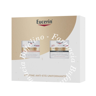 Eucerin anti age xmas pack elasticity rosy notte 2025 1 hyaluron filler crema giorno rose spf30 50 ml + 1 hyaluron filler elasticit notte 50 ml
